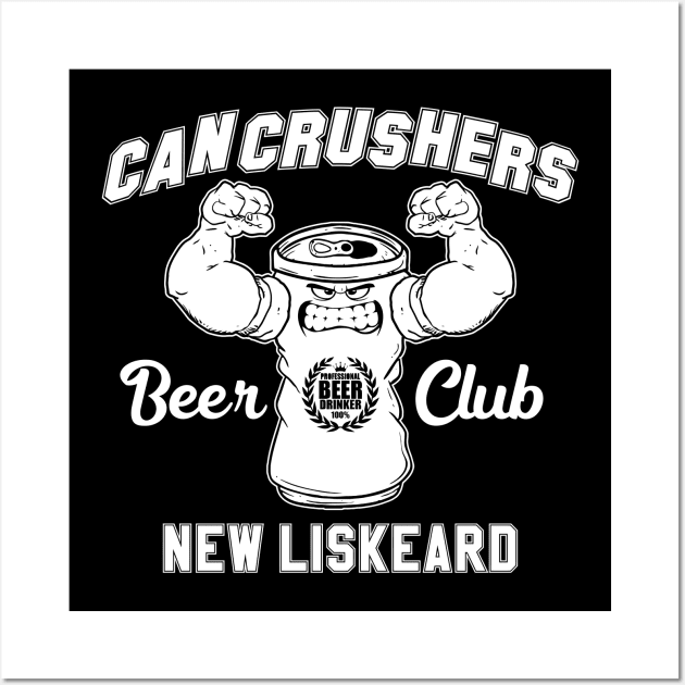 Can Crusher Beer Club (New Liskeard) Wall Art by GorillaMask